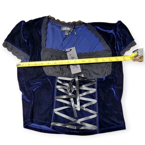 W1DOW Crushed Velvet Bustier Top - Picture 6 of 8